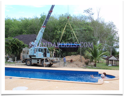 Thailand fibreglass swimming pools services by Ananda Pools